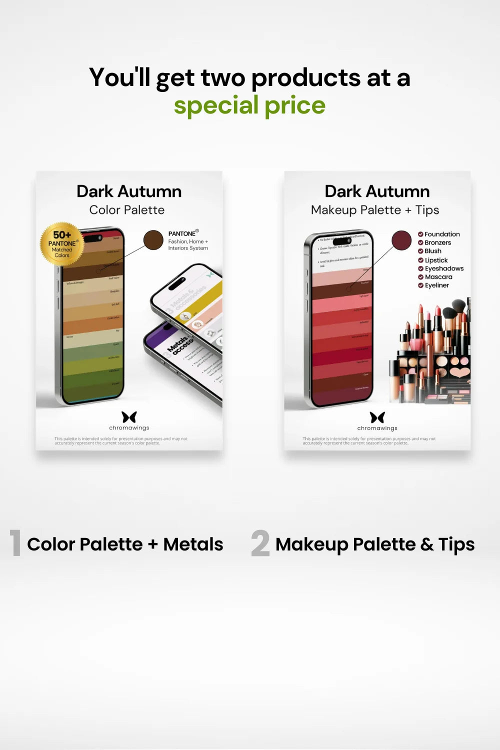 Dark Autumn Duo Bundle: Color & Makeup Palette β Chromawings