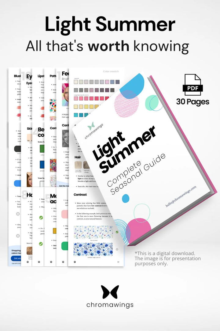 Light Summer Seasonal Guide: Pages displayed with bold title and subtitle 'All that's worth knowing'.