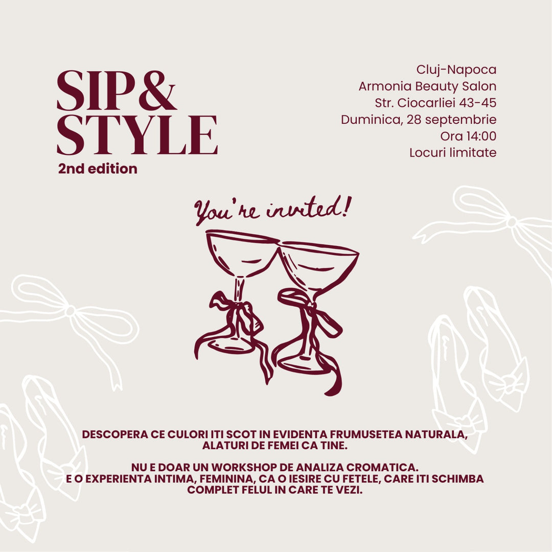 Sip & Style Editia II - 28 Septembrie | Color Analysis Workshop & More