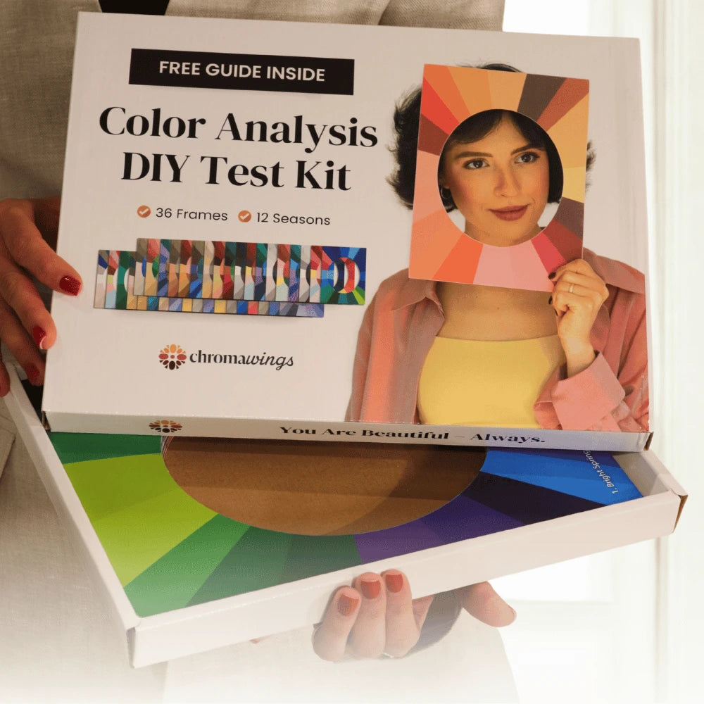 color analysis kit in hands
