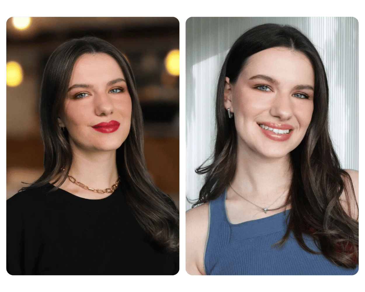 Online Color Analysis Before/After