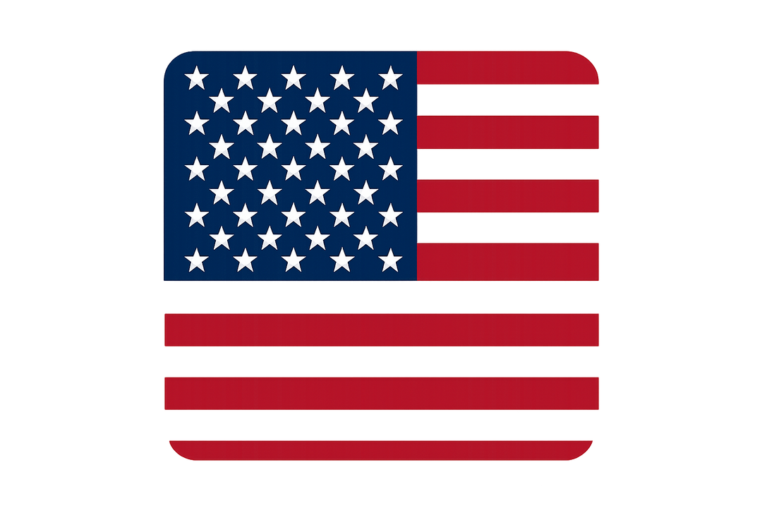 united states flag icon - square